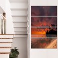 thumbnail image 1 of Beau Coucher de Soleil à la Plage Tropicale - Impression sur Toile, 1 of 3