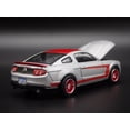 thumbnail image 7 of Open Box 2012 12 FORD MUSTANG BOSS 302 LAGUNA SECA SILVER 1/64 SCALE DIECAST MODEL CAR, 7 of 7