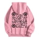 thumbnail image 4 of MHFRRA Suéter Unisex con Capucha, Mangas Largas y Bolsillos, Estampado de Código Qr En Color Liso, para Otoño E Invierno Rosa, 4 of 4