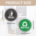 thumbnail image 3 of Garbage Bin Magnet Dual Compartment Kitchen Magnets, Black & Green, 2 Count, 2 Pack, 3 of 5