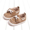 thumbnail image 2 of LYHaoo Spring And Summer Children Toddler Shoes Boys And Girls Casual Shoes Flat Bottom Light On Comfortable Solid Color Minimalist Style Sizes 4 Yellow(Toddler), 2 of 6