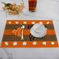 thumbnail image 5 of Danhjin Fall Placemats Waterproof Table Mats for Fall Thanksgiving Dinner, 17.72*11.81in Wipe-Clean Season Holiday Dining Table Protection Decor, 5 of 6