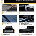 thumbnail image 5 of ONINE AWR Soft Roll Up Truck Bed Tonneau Cover Custom Fit 2015-2023 Ford F150 5.5ft Bed(66"), Styleside, All Weather, 5 of 7