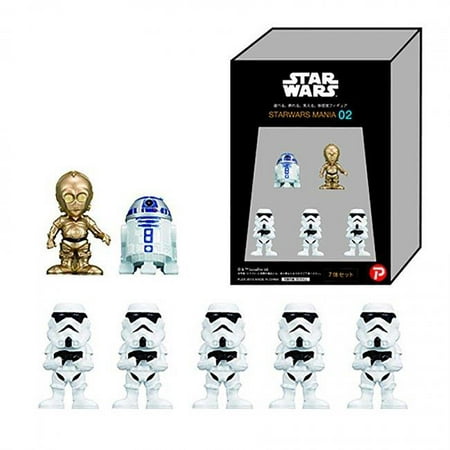 Plex Star Wars Mania 02 White Box R2D2 C-3PO Stormtrooper Figure