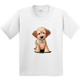 thumbnail image 3 of Inktastic Kiniart Mini Goldendoodle Youth T-Shirt, 3 of 5