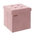 thumbnail image 1 of Otomana de almacenamiento SONGMICS Jelly Pink Velvet 43L ULSF227R01, 1 of 7