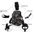 thumbnail image 5 of HELLHERO Mushroom and Floral Pattern Polyester Crossbody Bags Double Deck Travel, Outdoor and Daily Use with Shoulder Strap, 5 of 7