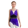 thumbnail image 1 of CHICTRY Robe de Patinage Artistique pour Filles, Bretelles Spaghetti, Jupe de Ballet, Violet 10, 1 of 7