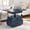 Blue, variant on Adjustable Height Rolling End Table with Charging Station, High-Gloss Lacquered Lift Top Table with Storage Drawers and Lockable Wheels for Living Room Bedroom Home Office, White