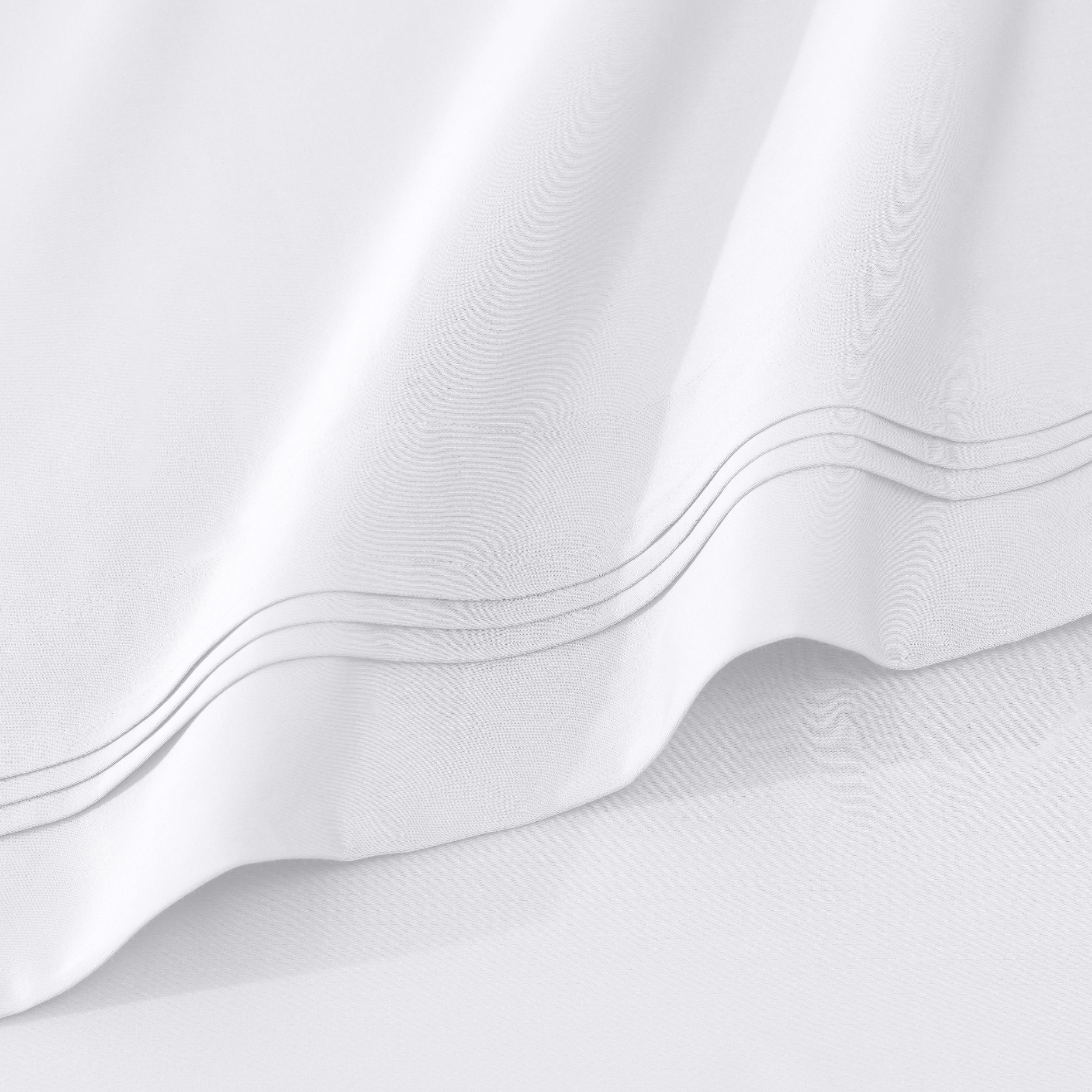 Superior 1000 TC Egyptian Cotton Extra Deep Pocket 20 Inch Sheet Set, Cal King, White