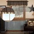 thumbnail image 2 of VHC Brands Kettle Grove Window Curtain, Valance Block Border, Black, 16x72, 2 of 5