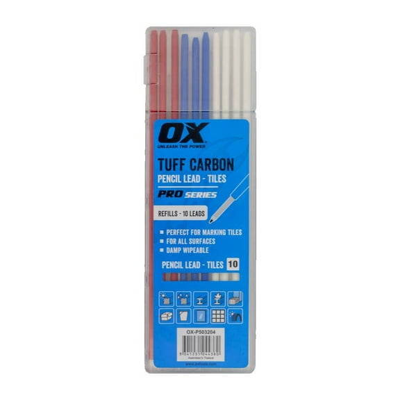 Ox Tools Ox Pro Tuff Carbon Pencil Leads 10Pk