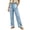 Light Blue, variant on Cmfcve Summer Women's Gauze Pants Casual High Waist Comfy Lightweight Long Pants with Pockets
