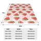 thumbnail image 3 of Balery Hand Drawn Watermelon Manta de Felpa Suave y Acogedora – Cobija de Franela Aterciopelada para Cama, Lavable y Cálida para Sofá, Mascotas, Transpirable-80"x60", 3 of 7