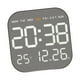 thumbnail image 5 of Reloj de pared digital, reloj de escritorio, versátil, configuración de alarma, reloj despertador, visualización de fecha de la semana para Concha negra, 5 of 8