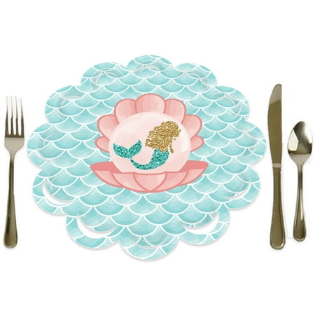 

Big Dot of Happiness Let’s Be Mermaids Baby Shower or Birthday Party Paper Chargers 12 Ct