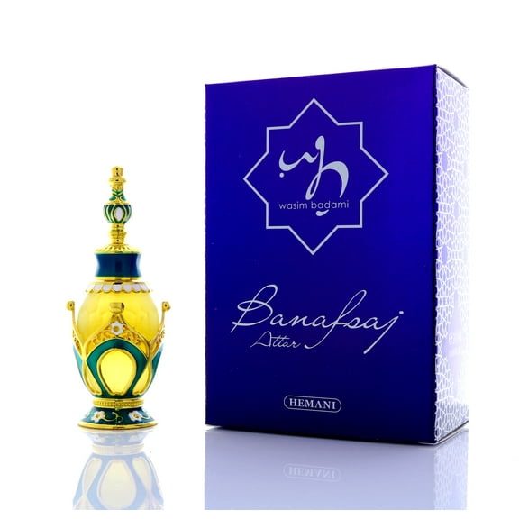 WB by HEMANI Attar Banafsaj 20mL (0.7 fl oz) - 100% Halal Essential Oil Based Perfume