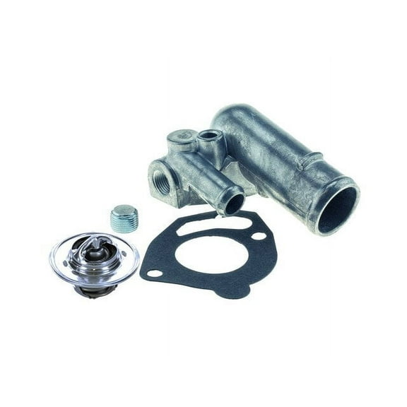 Engine Coolant Thermostat Housing Assembly - Compatible with 1993 - 2004 Jeep Grand Cherokee 4.0L 6-Cylinder 1994 1995 1996 1997 1998 1999 2000 2001 2002 2003