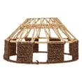 thumbnail image 1 of Mobutofu 1Pcs Multi Color Iron Paper String Nordic Style Round Lampshade for Home 30x17cm, 1 of 5