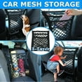 thumbnail image 6 of Elastic Mesh Bag Organizer Storage Between Car Seat Luggage Cargo Net Pocket Auto Accessories, 6 of 12
