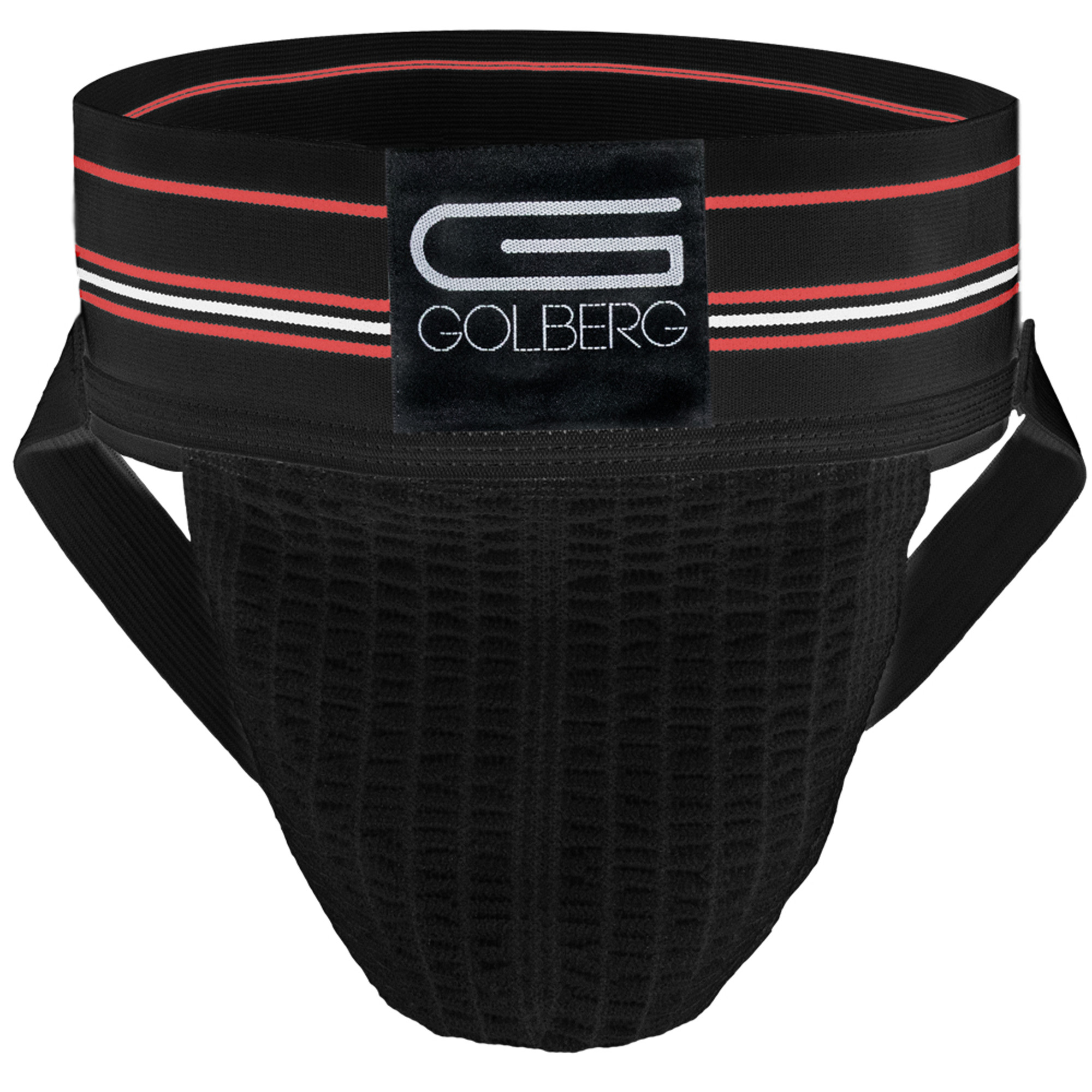 Golberg Athletic Supporter Sospensorio Uomo, Fascia Vita Sagomata, Bianco, Taglie XS-XL