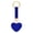 Blue, variant on Crystal Keychain for Women, Heart Shape Key Chain with Sparkly Rhinestones Bling Car Key Chains for Backpack Handbag Car Keys