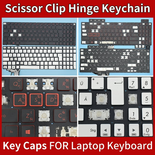 Keyboard Laptop For ASUS ROG Strix GL703 FX80 N551J FX86 FX53V GL503 ZX50J GFX72V FX63 GL504 cap Keycap And hinge Replacement 3 Keycap