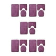 thumbnail image 2 of relayinert 3pack/lot Bathroom Rug Sets Easy To Install Waterproof Anti-slip Multi-functional Comfortable PJ210906-A001 5Set, 2 of 6