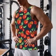 thumbnail image 5 of Gukieu Tomatoes Print Men's Quick Dry Fitness Vest, Round Neck Sleeveless Fitness Bodybuilding Top-X-Large, 5 of 7