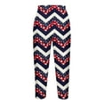 thumbnail image 5 of Odeerbi 4th of July Patriotic Beach Capris for Women 2025 Casual Drawstring Pants Summer Elastic Waist Independence Day Printed Cropped Pants Red, 5 of 5