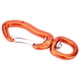 thumbnail image 5 of Hamaca de Aluminio Escalada, Hebilla Mosquetón Quickdraw Mousqueton Rotativo de Seguridad Gancho para Colgar Rápido Naranja, 5 of 7