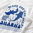 thumbnail image 4 of Save the Sharks Graphic T-Shirt, Unisex Shark Ocean Tee, 4 of 9