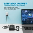 thumbnail image 4 of New Slim 65W HP Laptop Charger USB C : HP Spectre x360 Charger Replacement HP Chromebook/EliteBook x360/ProBook/Envy/Elite x2/Split x2,Fast Charging Type C AC Adapter Travel Power Cord Supply, 4 of 7