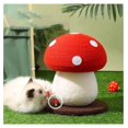 thumbnail image 2 of Mushroom Cat Scratcher, Cute Cat Scratching Post, Durable Sisal Rope Cat Scratching Board, Kitten Tree, Cat Toy for Cats to Play and Care for Their Claws, No Assembly Required, 2 of 7