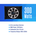 thumbnail image 6 of Jensen J10ASB 10" Subwoofer in Multi-Mounting Enclosure w/ Built-in Powered Amplifier, 14 lbs., New, 6 of 13