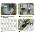 thumbnail image 5 of Small Chicken Coop Metal Chicken Run with Waterproof and Anti-UV Cover, Spire Shaped Walk in Fence Cage Hen House for Outdoor and Yard Farm Use, 1" Tube Diameter,10' L x 6.6' W x 6.56' H, 5 of 6