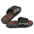 thumbnail image 3 of Zapatos Zapatillas De Masaje Masajeador De Pies Portátil Mujeres Hombres Sandalias De Masaje Shoes38-39 Rotación Ocho Diagramas Negro, 3 of 8