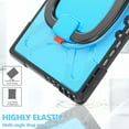 thumbnail image 4 of Dteck Microsoft Surface Pro 9 Rugged Case 13.0" 2022 Released, Heavy Duty Shockproof Cover with Rotatable Handle Grip Kickstand, Compatible with Keyboard Adsorption Interface Type Cover,Blue, 4 of 13
