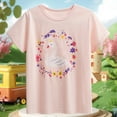 thumbnail image 2 of TOOYOU Girls Top Summer T-Shirt Cute Cartoon Swan Print Short Sleeve Tee For Toddler Adorable Baby Tee For Kids Comfortable Casual Top Size 18 -24 Months Pink, 2 of 6