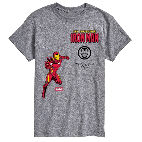 Marvel - Iron Man Patches - Men's Short Sleeve Graphic T-Shirt