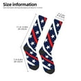 thumbnail image 2 of Rocae Patriotic Star for Novelty Casual compression Socks For Women Men Contrast Color Stockings, 2 of 6