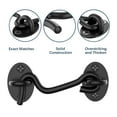 thumbnail image 2 of 2 Pcs Barn Door Lock Sliding Door Lock Barn Barn Gate Latch Stainless Steel Hook Lock Black, 2 of 9