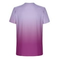 thumbnail image 5 of Dagugfen Tshirts for Men Plus Size Short Sleeve Crew Neck Slim Comfy Gradient Color Casual Tee Tops, 5 of 5