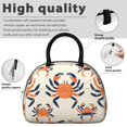 thumbnail image 4 of Lunch Bag Women,Cooler Bag for Women Adult Men,Small Leakproof Marine Adorable Crab Lunch Tote Large Capacity Reusable Insulated Cooler Lunch Container for Work Office Picnic, 4 of 7