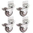 thumbnail image 1 of ZHAOCHENG Ruedas Giratorias De 4 Piezas, Ruedas para Muebles L 25 Mm, Ruedas Giratorias De Goma con Freno, para Cuna, Armario, Muebles, Mesa, Capacidad De Carga 11 Kg Por Rueda, 1 of 5