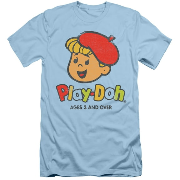 Play Doh 3 And Up S/S Adult 30/1 T-Shirt Light Blue