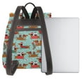 thumbnail image 3 of Fotbe Dachshund Christmas Play Mochila Bolso con Estampado para Mujer, Mochila Antirrobo de Nylon Impermeable, Bolsa Ligera de Hombro, 3 of 4