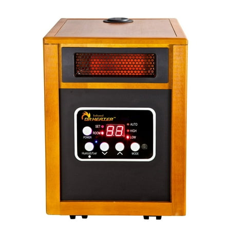 Dr. Infrared Heater DR-968H Electric Portable Space Heater with Humidifier, 1500W