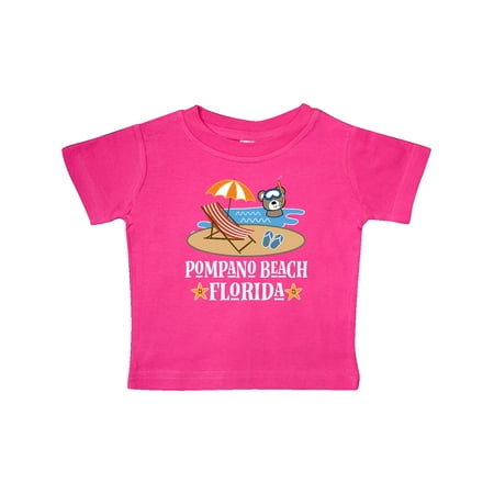 

Inktastic Pompano Beach Florida Trip Gift Baby Boy or Baby Girl T-Shirt