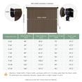 thumbnail image 2 of DIFY 11' x 8' Outdoor Roller Shade, Cordless Patio Blinds for Porch Pergola Balcony Deck, Mocha, 2 of 7